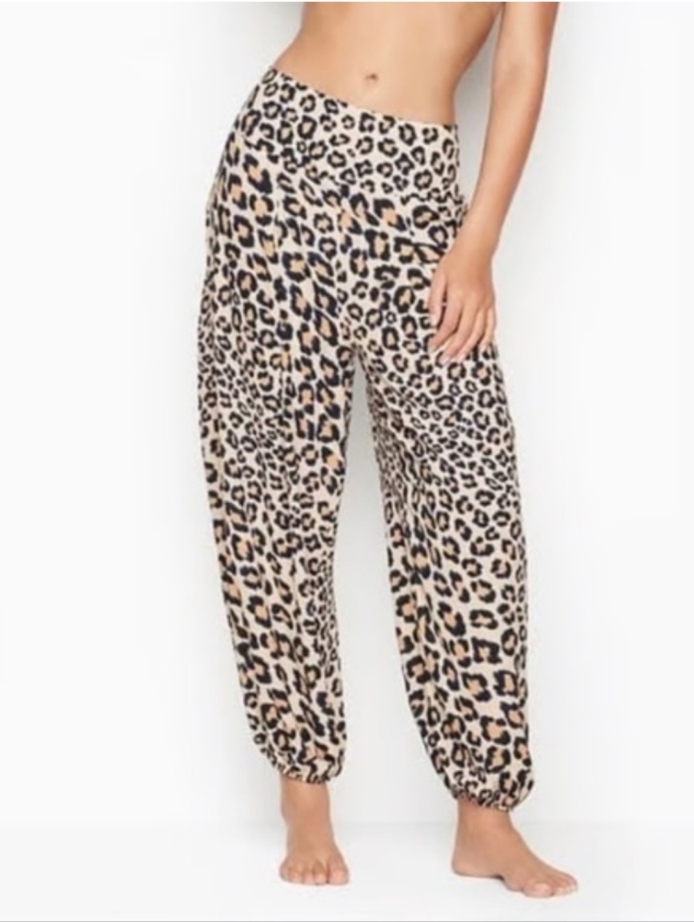 Victoria's Secret Leopard Print Harem Pants. Size S.